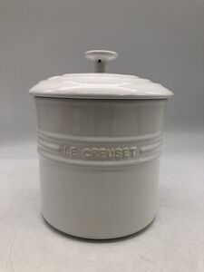 【LE CREUSET】ルクルーゼ ペットフードコンテナ 19-41 カラーホワイト【いわき鹿島店】