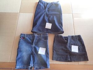 スカート ジーンズ 3着セット tommy jeans girl XS GAP XXS Vert Dense 1 トミーヒルフィガー