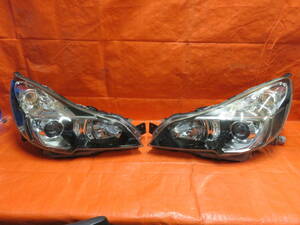 STD55 点灯OK BR BM レガシィ 後期 HID ヘッドライト/ヘッドランプ 左右セット/黒インナー/純正 KOITO 100-20061/ BR9 BM9 BRG BRM