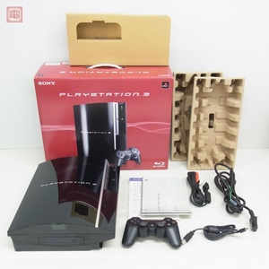 動作品 外箱美品 シリアル一致 PS3 プレステ3 本体 CECHH00 クリアブラック CLEAR BLACK 40GB 初期化済 ソニー SONY 箱説付【20