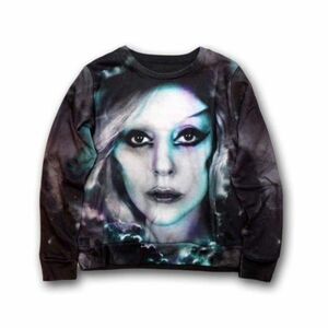 Lady Gaga レディースフリーススウェットシャツ レディー・ガガ All Over Print GM