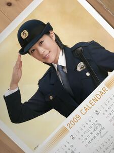 未使用　警察カレンダー　北乃きい　B2サイズ コスプレカレンダー　警察ポスター　デッドストック品　婦警　ハコヅメ　女性警察官　新学期