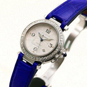 早い者勝ち☆激安セール☆豪華☆Cartier カルティエ パシャ38mm ラージダイヤベゼル 裏スケ