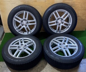 205/60R16 BRIDGESTONE【2017年】(社外アルミホイール) 16X6.5J ET40 5H/114.3 4本セット！