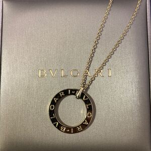 ブルガリ正規品　ロゴチャームネックレス BVLGARI ゴールド