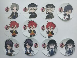 刀剣乱舞 とうらぶ 刀剣乱舞STORE3 購入特典 ぽてだん ステッカー へし切長谷部 蛍丸 明石国行 愛染国俊 不動行光 数珠丸恒次