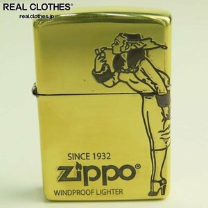 ZIPPO/ジッポー WINDY/ウィンディ ゴールド 2019年製 /LPL