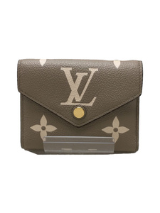 LOUIS VUITTON◆モノグラムアンプラント ポルトフォイユヴィクトリーヌ/レザー/GRY/総柄/レディース/M81861