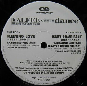 $ DAVE RODGERS project　the ALFEE MEETS dance / FLEETING LOVE (CTJT 6025) 木枯らしに抱かれて BABY COME BACK 星空のディスタンス Y99