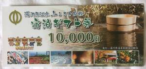 湯河原温泉「宿泊ギフト券」3万円分　10,000円券×3枚　ゆうパケット匿名配送