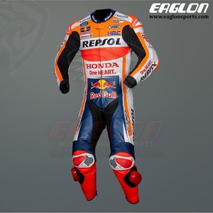 海外 送料込み 　高品質　マルク・マルケス Honda Repsol HRC MotoGP 2021 レーシングレザースーツ 　 サイズ各種　本革　レプリカ