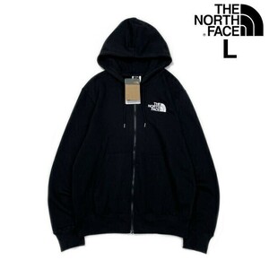 1円～!売切!【正規新品】THE NORTH FACE◆HALF DOME FULLZIP フルジップ パーカー US限定 裏起毛 男女兼用 アウトドア(L)黒 181130-38