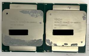 S60423152 INTEL XEON E5-2660V3 2.30GHZ CPU 2点【中古動作品、複数出品5】7.24