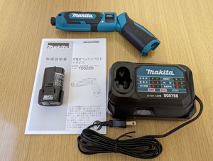 ★新品★ マキタ TD022DSHX、BL0715、DC07SB【本体,バッテリー,充電器】充電式ペンインパクトドライバー makita（専用ケースなし）TD022DZ