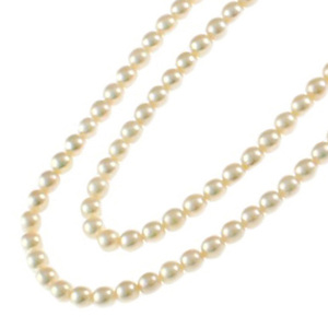 ミキモト 2連パール ネックレス シルバー パール レディース MIKIMOTO 中古 美品