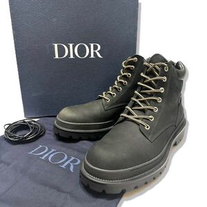 ★ 11 美品 正規品 Dior HOOME ディオール 3BO249ZHO オブリーク エクスプローラー アンクルブーツ ヌバックレザー boots ブラック 43