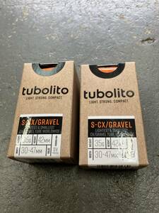 即決 新品未使用tubolite S-CX/GRAVEL 30-47C対応 PRESTA42mm ２本セット