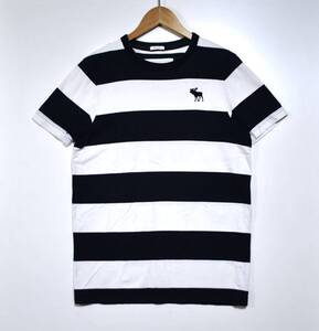 即決【Abercrombie＆Fitch】アバクロンビー＆フィッチ ボーダーTシャツ M アバクロ 古着