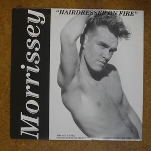 f08/EP/モリッシーMORRISSEY/ヘアドレッサー・オン・ファイアーHAIRDRESSER ON FIRE★片面シングル　