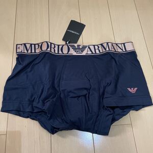 送料無料 未使用　エンポリオアルマーニ ボクサーパンツ 　Mサイズ　マリーン /ピンク　EMPORIO ARMANI ストレッチコットン