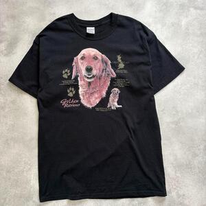 90s〜00s GILDAN アニマルプリント　Tシャツ　犬　古着　ヴィンテージ