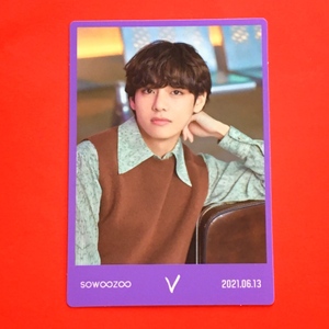 防弾少年団 BTS 2021 MUSTER SOWOOZOO 公式 MINI PHOTO CARD ランダム ミニフォトカード V 1 ブイ テヒョン テテ