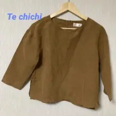 Te chichi ブラウン 五分袖 トップス