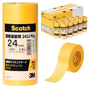 3M スコッチ マスキングテープ 建築塗装用 243J Plus 24mm×18m 中箱 50巻 243JDIY-24B