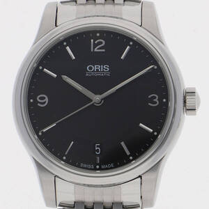 ORIS オリス 7578 クラシックデイト ブラックダイヤル SS 自動巻き メンズ 【125778】