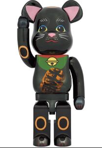 BE@RBRICK 招き猫 黒メッキ 発光 1000％ medicom toy ベアブリック メディコムトイ japan 日本 フィギュア figure 千万両 伝統