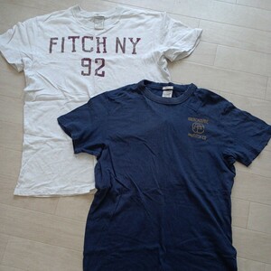 abercrombie&fitch 2枚セット　アバークロンビー　アバクロ　Tシャツ 半袖Tシャツ