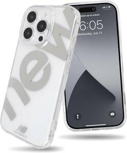 【 New Balance 正規品 】 iPhone 16 Pro ケース 「 TPU クリア 」 ロゴ 透明 (シルバー) 