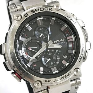 美品 CASIO カシオ G-SHOCK ジーショック MT-G 腕時計 MTG-B1000-1A 電波ソーラー Bluetooth タフソーラー マルチバンド6 動作確認済