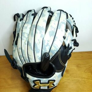 アンダーアーマー WHITE CAMO 限定モデル 迷彩 カモ柄 UNDER ARMOUR 一般軟式内野用グラブ メンテ済即戦力 野球 大人グローブ