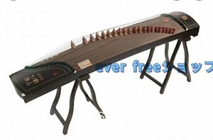 強くお勧め★ 手作り製作 古筝 演奏 職人 高品質の桐木 オールブラック サンダルウッド