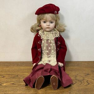 貴重 ブリュジュン BRUJNE 全長約58cm Vernon Seeley ビスクドール フランス アンティーク ヴィンテージ 陶磁器 女の子 人形