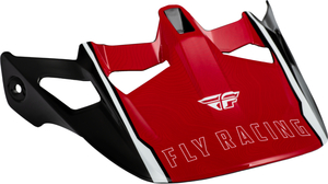 FLY RACING WERX-R 自転車用 ヘルメット バイザー レッド カーボン