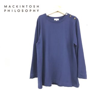 1K2273-R◆ MACKINTOSH PHILOSOPHY マッキントッシュフィロソフィー ニットプルオーバー◆サイズ38 レディース 婦人 トップス ネイビー