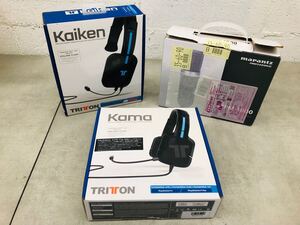 h1213-42★ おそらく未使用 / 音響機器 / プレステ4ヘッドセット / TRITTON / マイク / MPM-1000 /MARANTZ まとめて3点