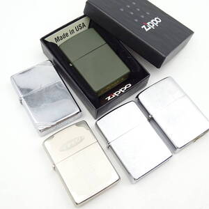 14200-2【おまとめ品】ZIPPO/ジッポー/ジッポ/シルバー/ライトゴールド/グリーン/オイルライター/喫煙具/喫煙グッズ/おまとめ/5点セット