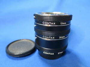 コンタックス オート接写リングセット 13mm 20mm 27mm 送料無料!!! CONTAX Auto Extension Tube Set