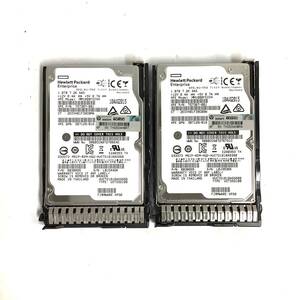 S6090562 HP 1TB SAS 7.2K 2.5インチ G8マウンタ HDD 2点【中古動作品】1205