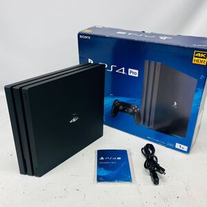 ☆1円〜☆ SONY PS4 PRO 1TB 本体 CUH-7100B FW10.50 ジェットブラック 箱付き PlayStation4 プレイステーション4 プロ プレステ4 22