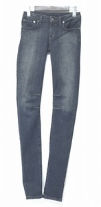 アメリカ製 HELMUT LANG （ヘルムートラング）16-5306263 スキニージーンズ BLACK デニムパンツ SKINNY DENIM PANTS JEANS 24 ストレッチ