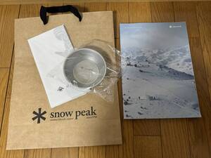 snow peak FUKUYAMA スノーピーク 福山 オープン記念 シェラカップ 手ぬぐい カタログ 紙袋 