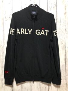 PEARLY GATES パーリーゲイツ カシミヤ ダブルジップ ニット ジャケット メンズ 5 ブラック