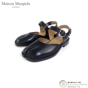 メゾンマルジェラ （Maison Margiela） Tabi タビ 足袋 サンダル レザー S58WP0249 ブラック #38 1/2（新品）