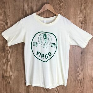 70s VIRGO プリント 半袖 Tシャツ サイズ メンズ S位 70年代 おとめ座 乙女座 星座 古着 s24071641