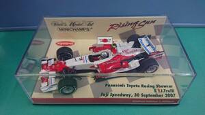 MINICHAMPS 1/43 Rising Sun パナソニック トヨタ レーシング Showcar ヤルノ・トゥルーリ 富士スピードウェイ 2007.9.30