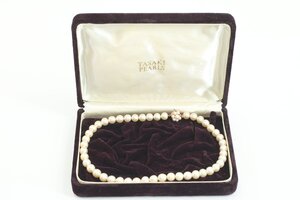 【ジャンク】TASAKI タサキ 田崎真珠 パール 留め具K14 約8.9-9.4ｍｍ珠 大粒 ネックレス アクセサリー 3840-A